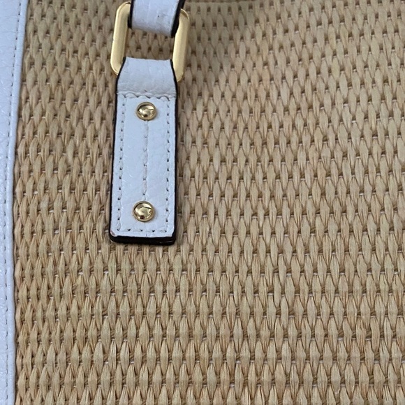 Lauren Ralph Lauren White and Tan Tote Bag - Picture 4 of 10